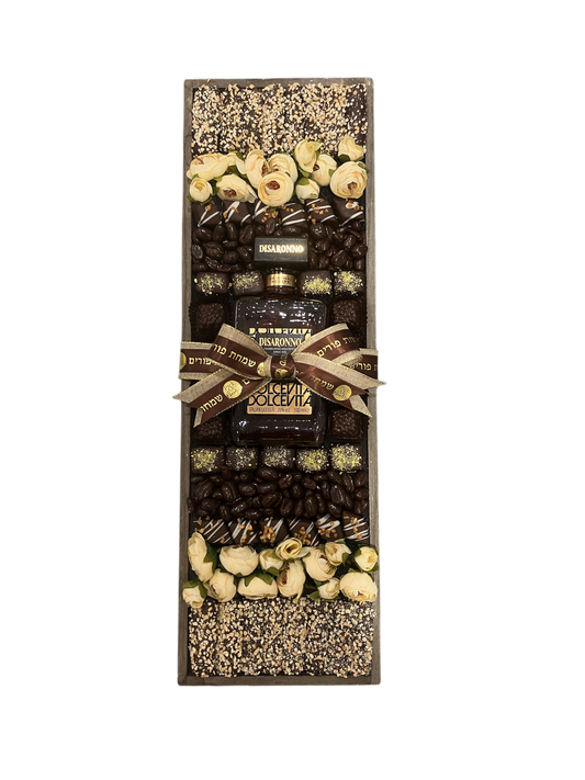 XL chocolate tray with Disaronno