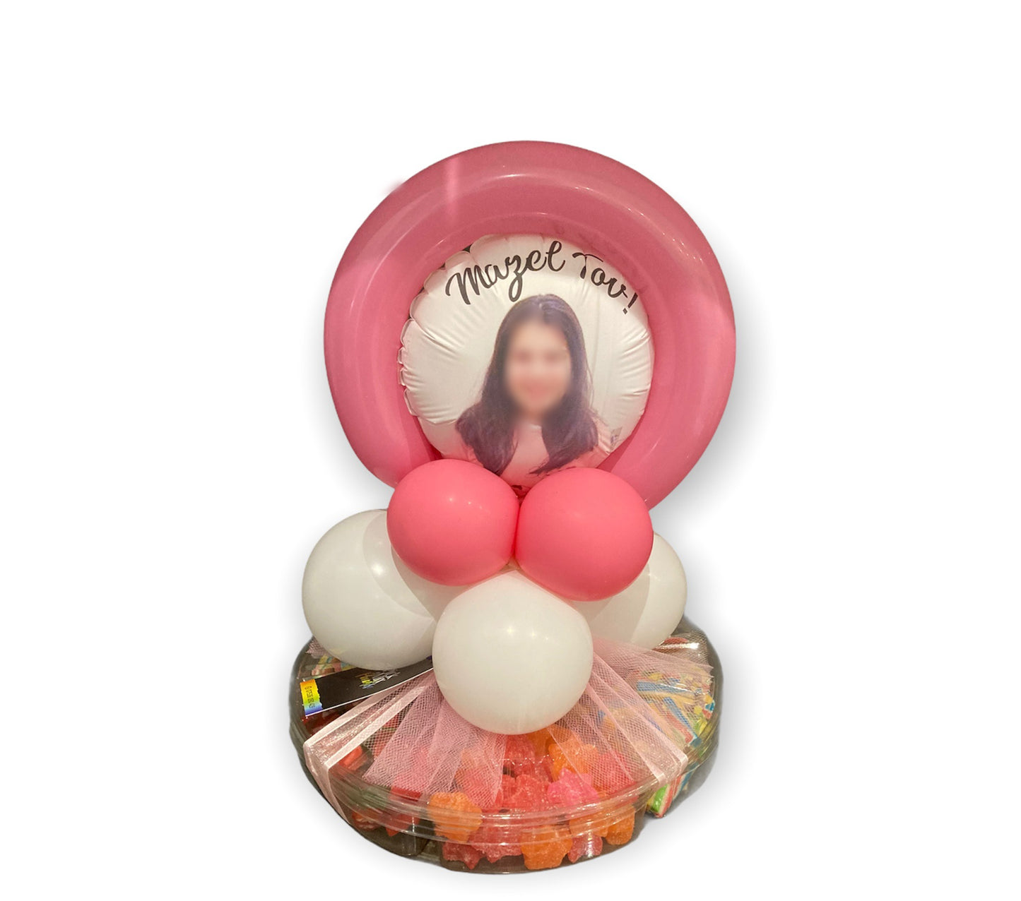 Sectional Sweet Platter with Photo Balloon Topper