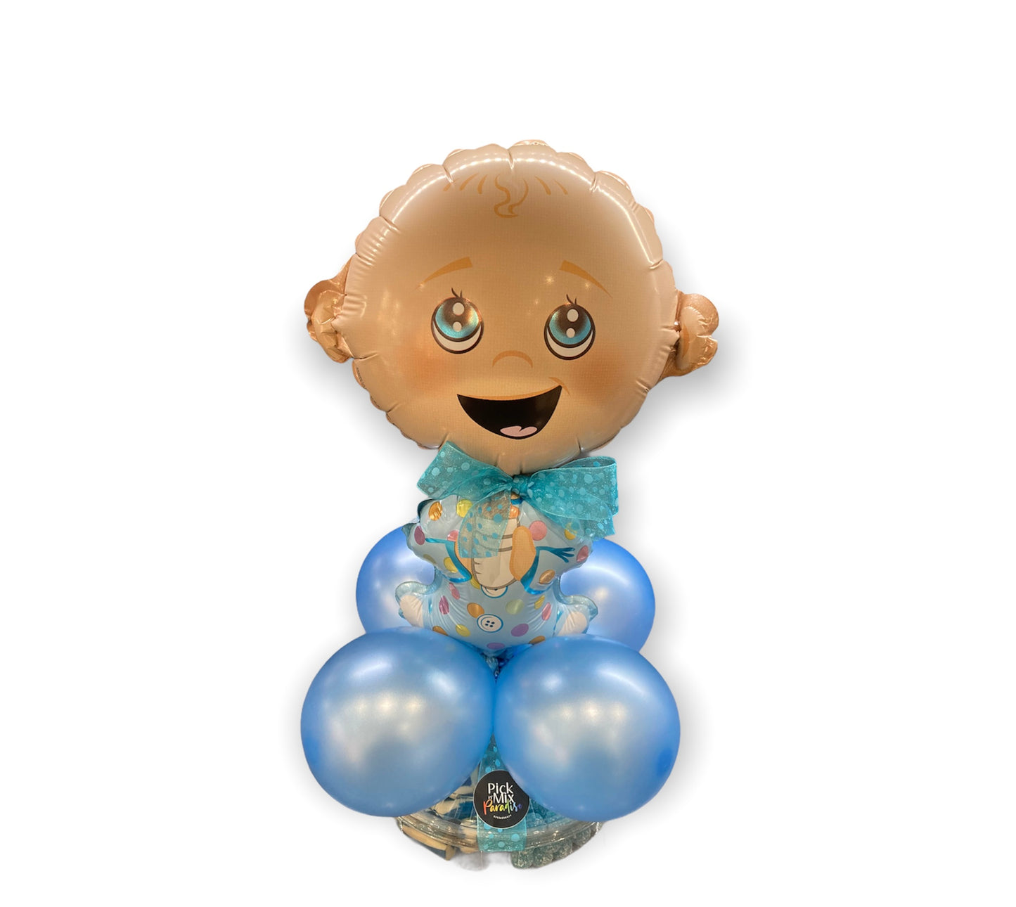 Sectional Sweet Platter with Baby Boy Balloon Topper