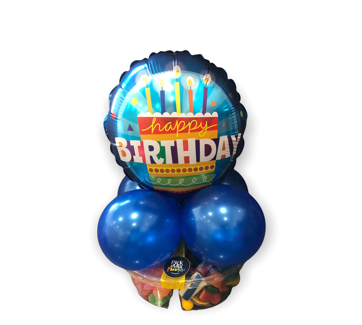 Sectional Sweet Platter with Birthday Balloon Topper