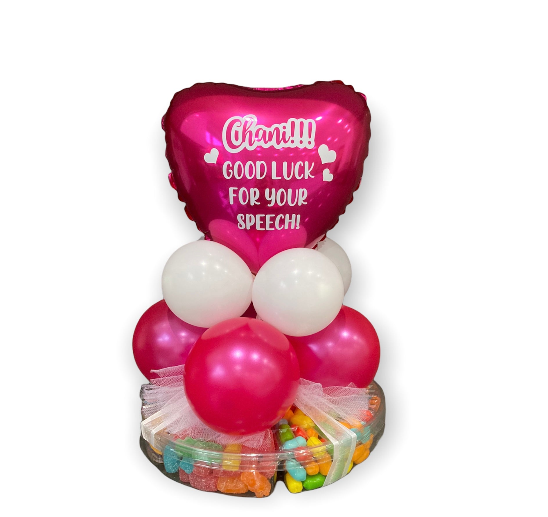 Sectional Sweet Platter with Good Luck Ballon Topper – Picknmix Paradise